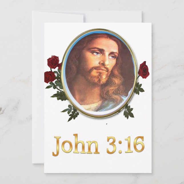 John 3:16 julkort (Framsida)