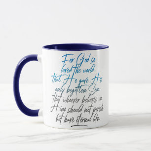 John 3:16 Kaffe Mugg