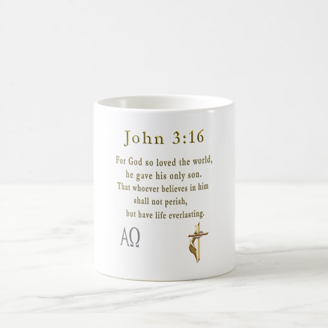 John 3:16 kaffemugg (Center)