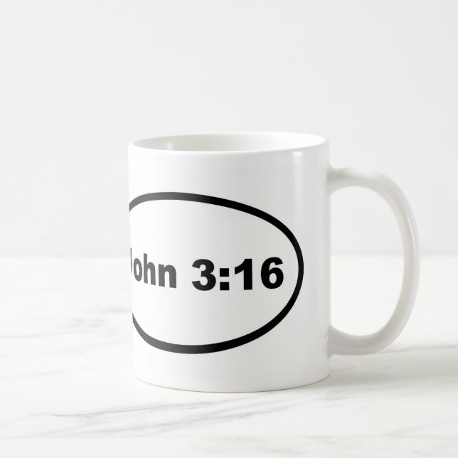 John 3:16 kaffemugg (Höger)