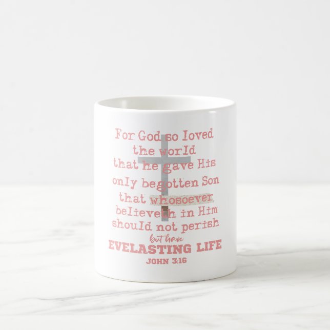 John 3,16 kaffemugg (Center)