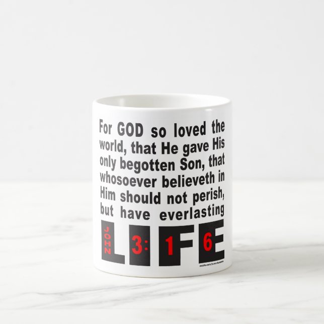 JOHN 3:16 KAFFEMUGG (Center)