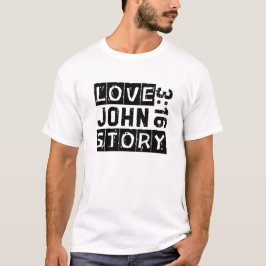 John 3:16 Kärlekshistoria Bibelcitat Grunge Svart T Shirt