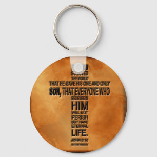 John 3:16 Keychain Nyckelring