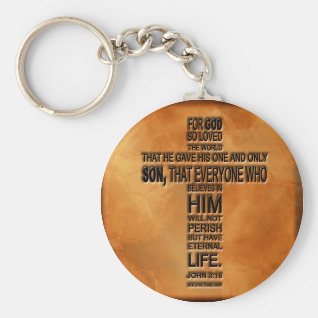 John 3:16 Keychain Nyckelring (Framsidan)