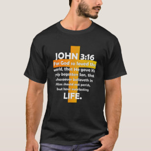 John 3 16 KJV Bible Christian T Shirt 03