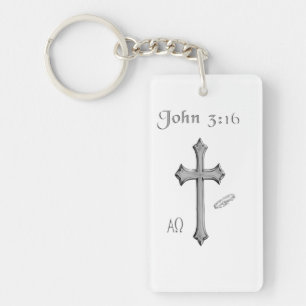 John 3:16-kläder nyckelring