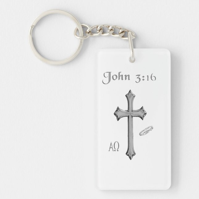 John 3:16-kläder nyckelring (Framsidan)