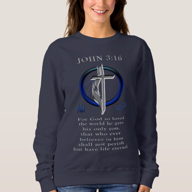 John 3:16-kläder t shirt (Framsida)