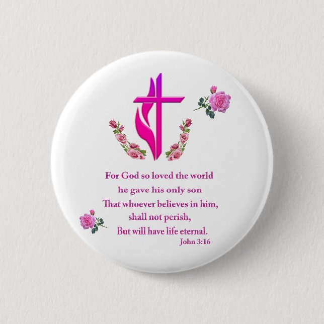John 3:16 knapp (Framsida)