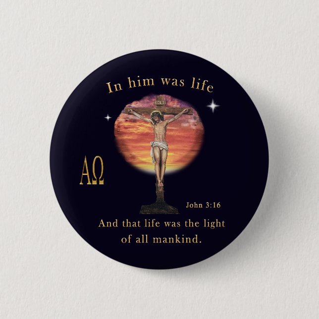 John 3:16 knapp (Framsida)