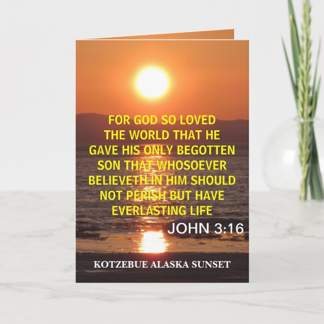 JOHN 3 16 KORT (Framsida)