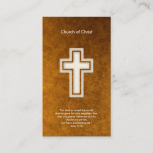 John 3:16 - kristen guld- visitkort
