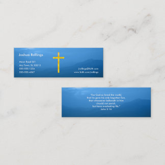 John 3:16 - kristen mini visitkort
