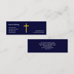 John 3:16 - kristen mini visitkort
