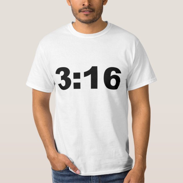 John 3:16 - kristen t shirt (Framsida)