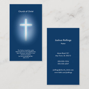 John 3:16 - kristen visitkort