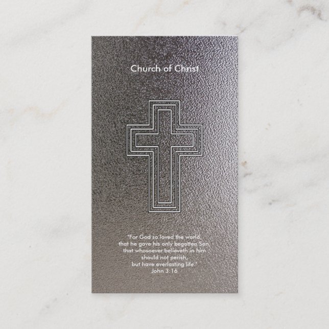 John 3:16 - kristen visitkort (Framsida)