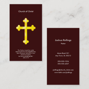 John 3:16 - kristenkor visitkort