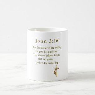 John 3:16 Kristet kaffe mugg