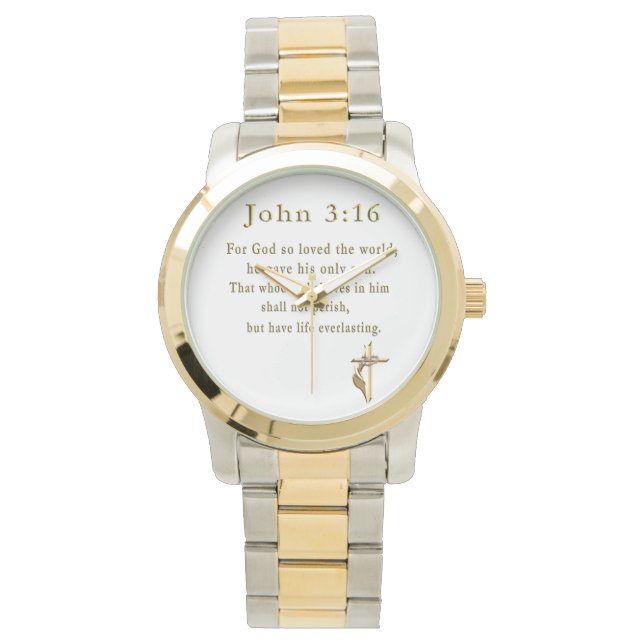 John 3:16 Kristian watch Armbandsur (Framsida)