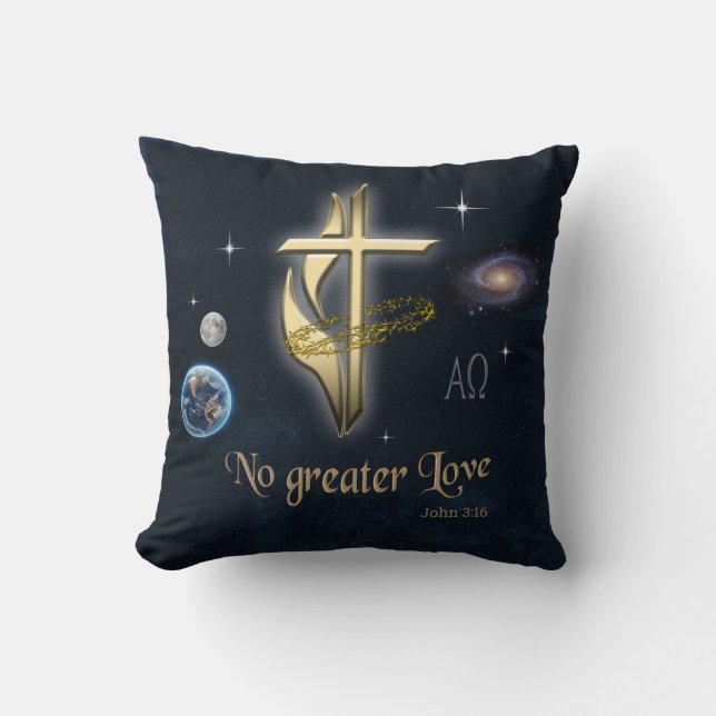 John 3:16 kudde (Framsida)