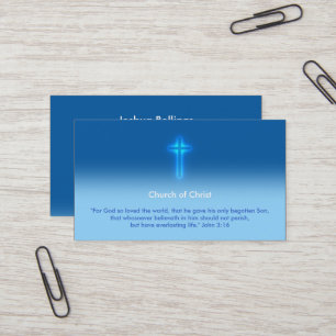 John 3:16 - kyrka av Kristus Visitkort