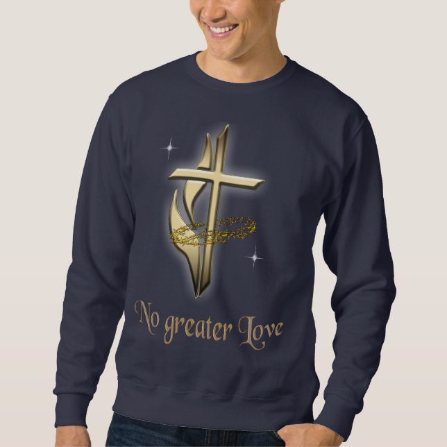 John 3:16 lång ärmad tröja (Framsida)