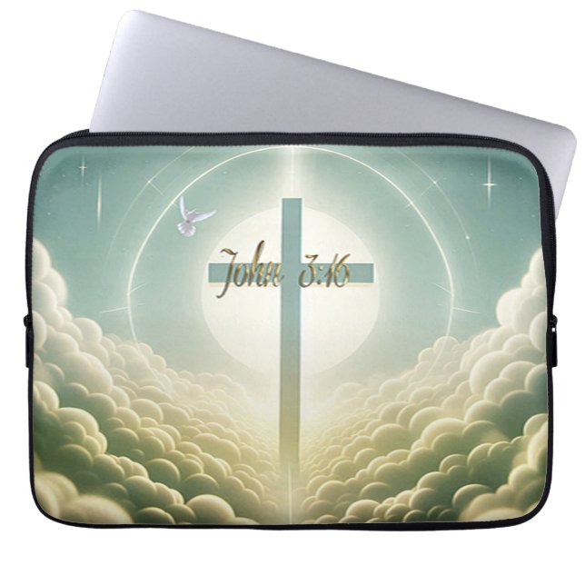 John 3:16 laptop fodral (Framsidan)