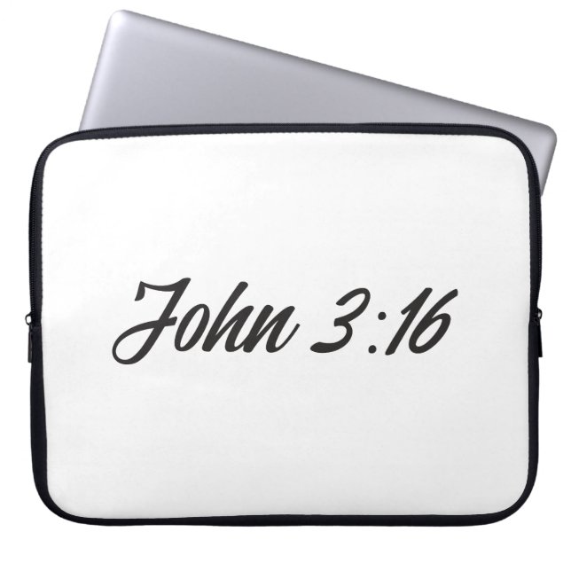 John 3:16 laptop fodral (Framsidan)