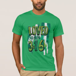 John 3:16 Loved Celtic Grunge T Shirt