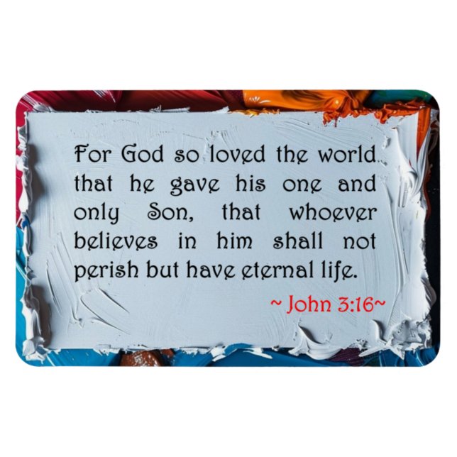 John 3:16 magnet (Horisontell)
