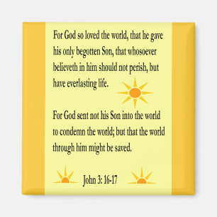 John 3:16 - magnet 17