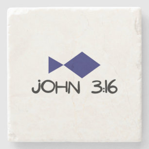 John 3:16 Marble Underlägg