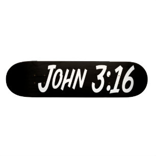 John 3:16 mini skateboard bräda 18,5 cm