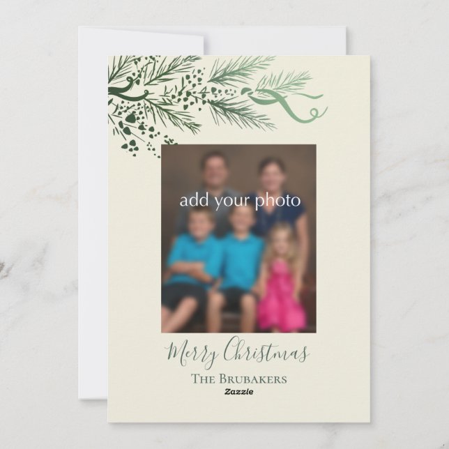 John 3:16 Modern Gräs Photo Christian Jul Julkort (Baksida)