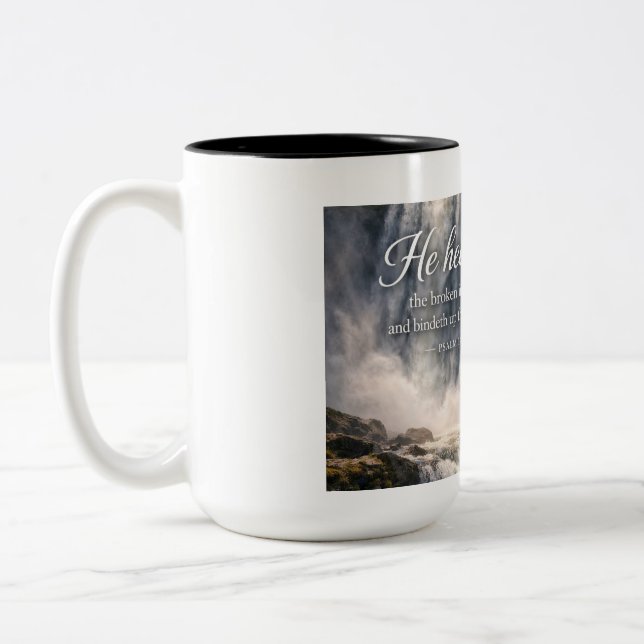 JOHN 3:16 MUG Två-Tonad MUGG (Vänster)