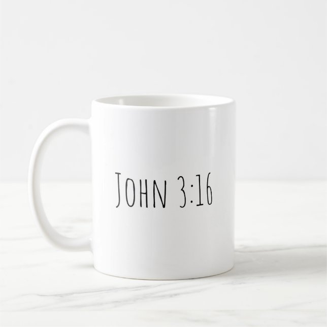 John 3:16-muggen kaffemugg (Vänster)
