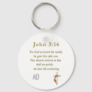 John 3:16 nyckelring