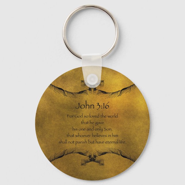 John 3:16 nyckelring (Framsida)