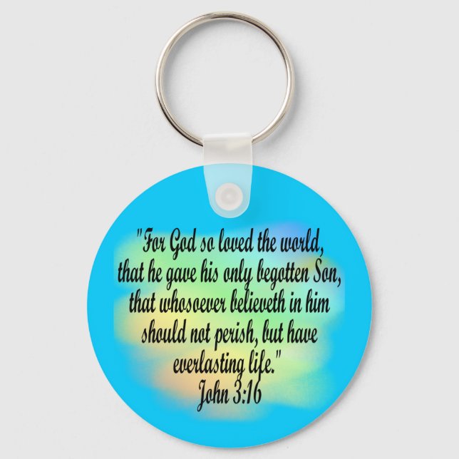 John 3:16 nyckelring (Framsida)