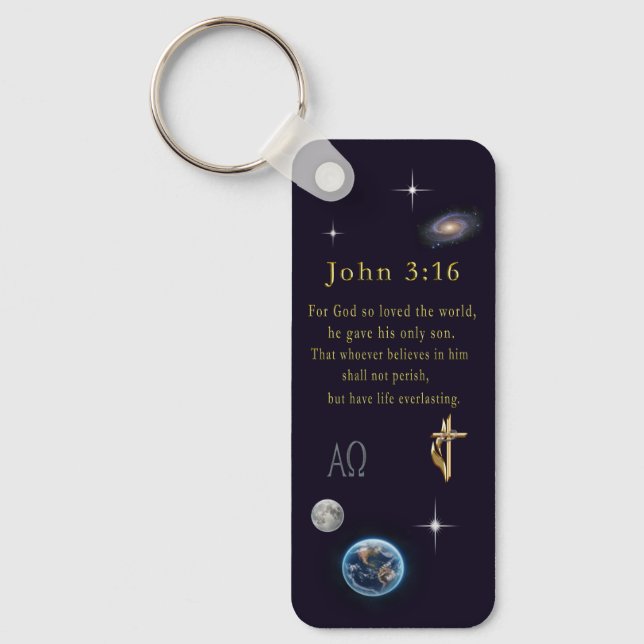 John 3:16 nyckelring (Framsida)