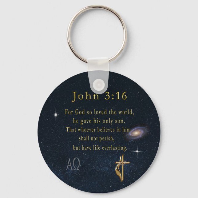 John 3:16 nyckelring (Framsida)