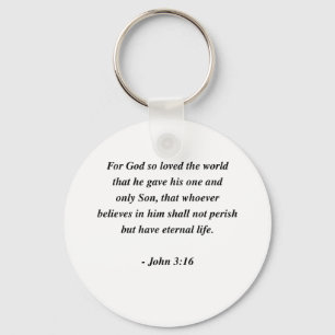 JOHN 3:16 NYCKELRING