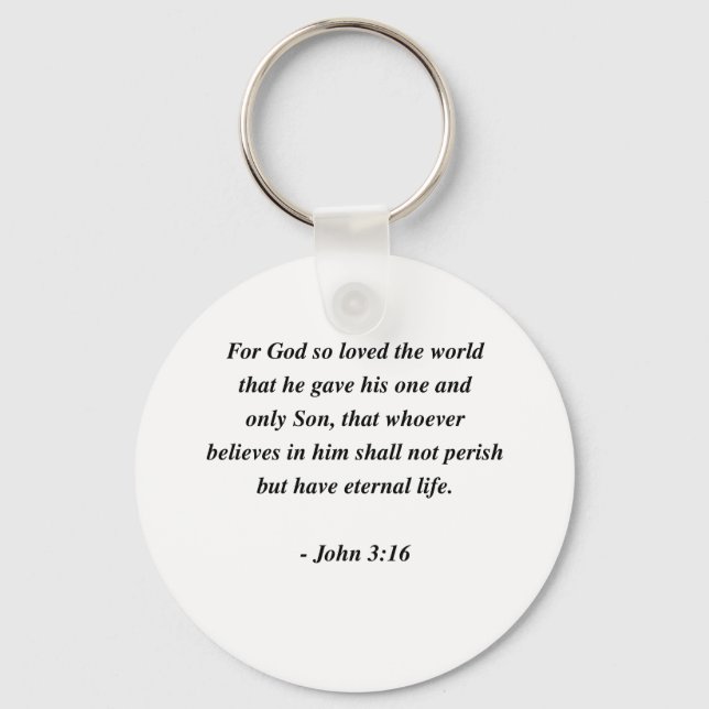 JOHN 3:16 NYCKELRING (Framsida)