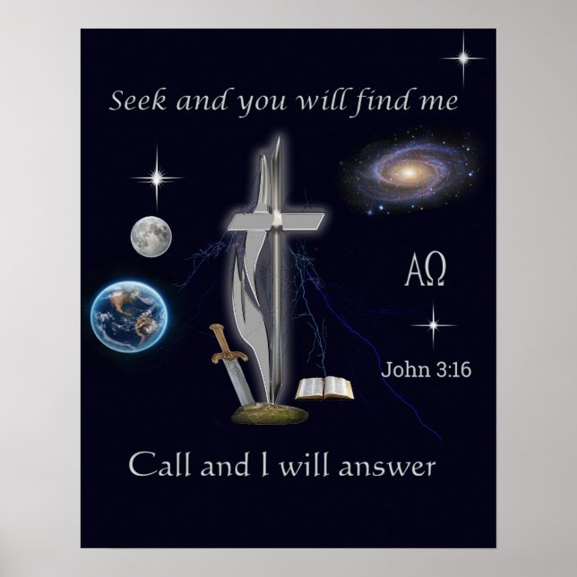 John 3:16 poster (Framsidan)