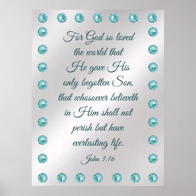 John 3:16 Poster (Framsidan)