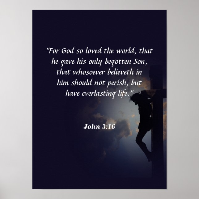John 3:16 poster (Framsidan)