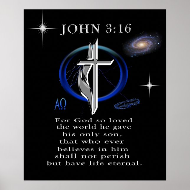 John 3:16 poster (Framsidan)