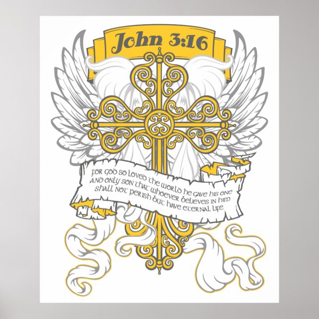 John 3:16 poster (Framsidan)